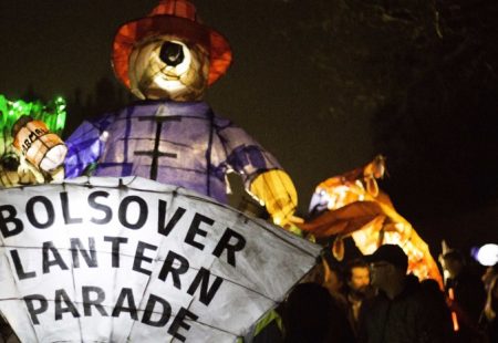 Bolsover Lantern parade with Paddington lantern