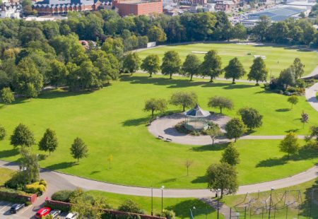 queens park birds eye view