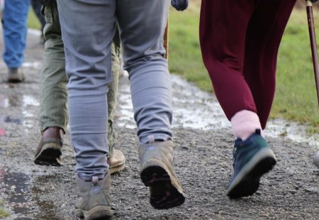 Walkers in Holmebrook Valley Country Park