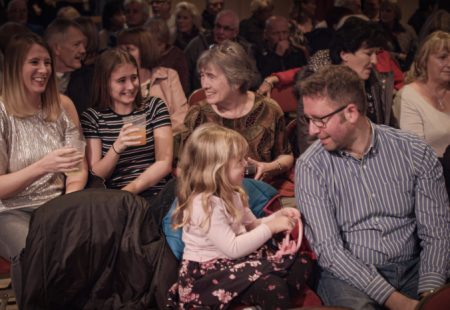 Winding wheel audience