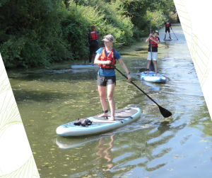 Paddle Boarding along the Chesterfield Canal