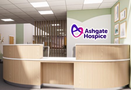 CGI of Ashgate Hospice reception