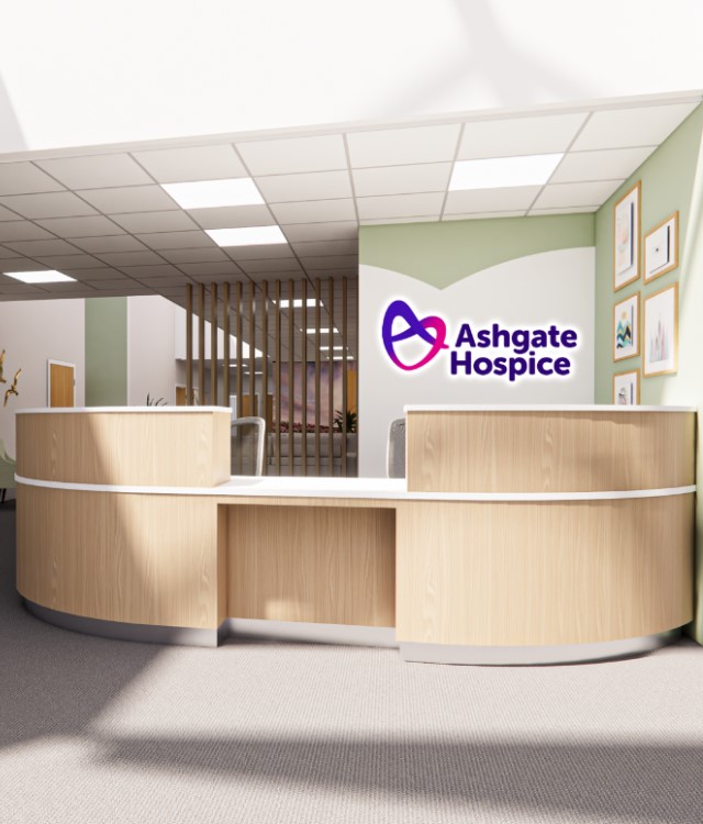 CGI of Ashgate Hospice reception