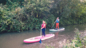 Paddleboading on Chesterfield Canal