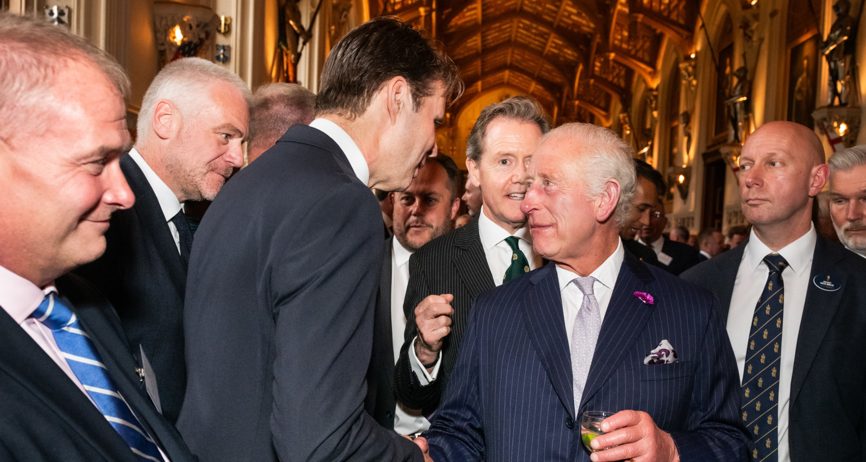 Chesterfield businessman shakes hands with His Majesty King Charles III